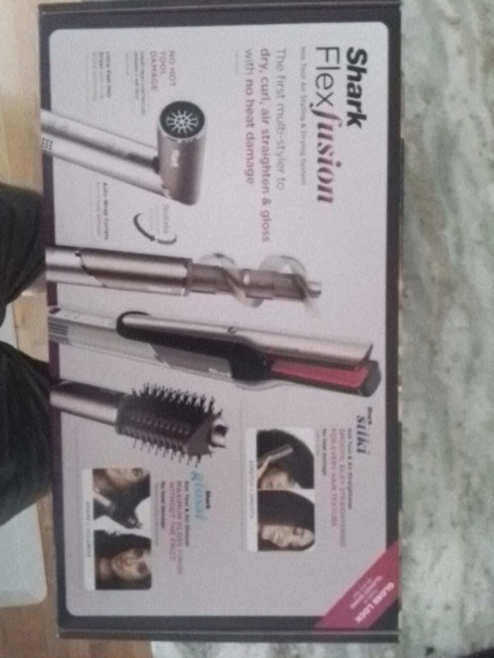 Shark FlexFusion 3-in-1 Women's Hair Styler in Silver and Pink